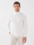LC Waikiki Turtleneck Long Sleeve Men's Tricot Sweater